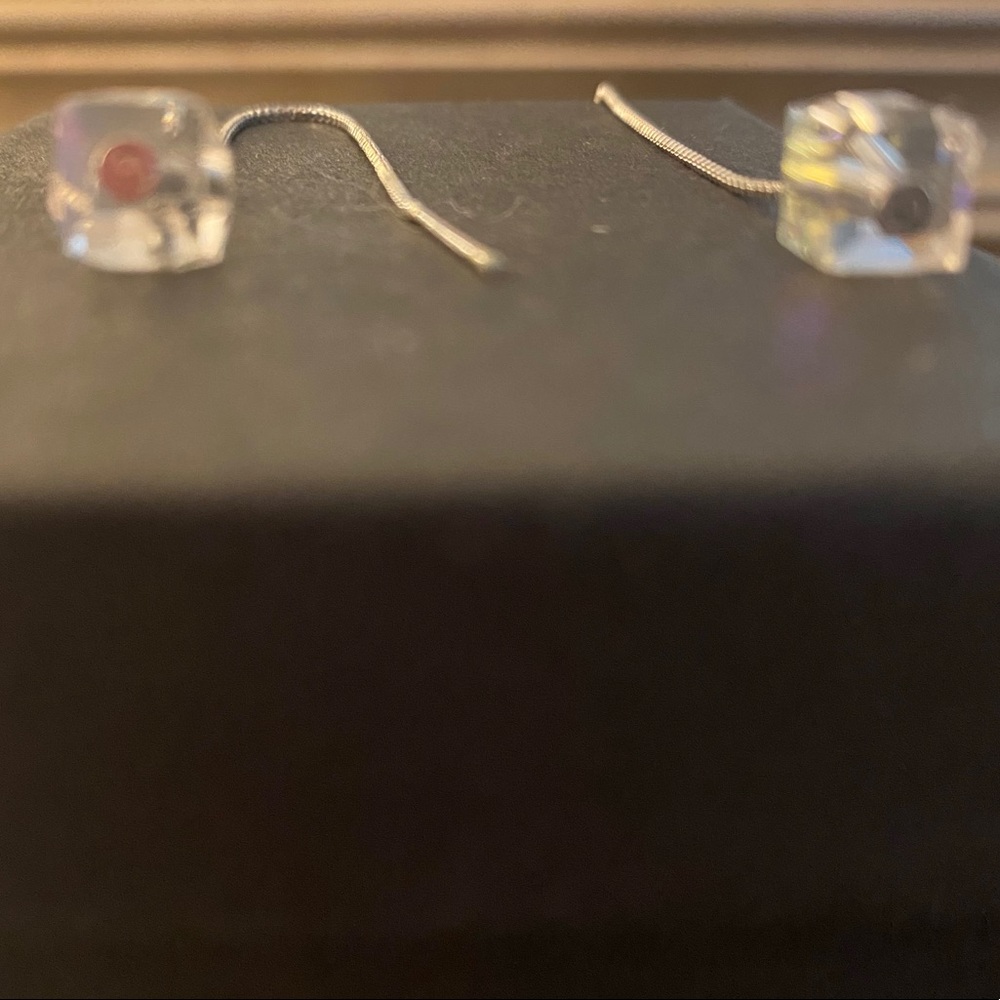 Thread Through Silver Earrings - image 2